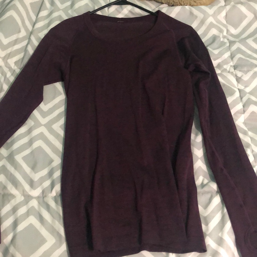 Auburn lulu active wear long sleeve shirt